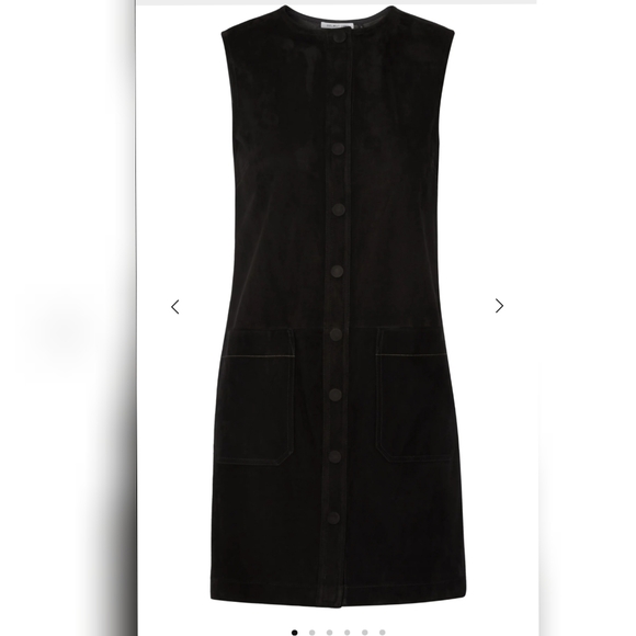 Helmut lang button suede mini dress - Picture 2 of 4